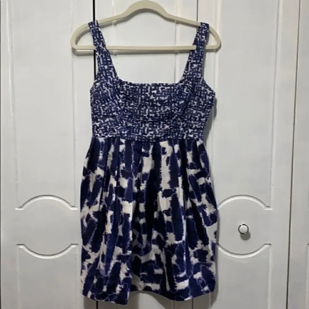 BB Dakota Silk Tie Dye Navy Dress size 4